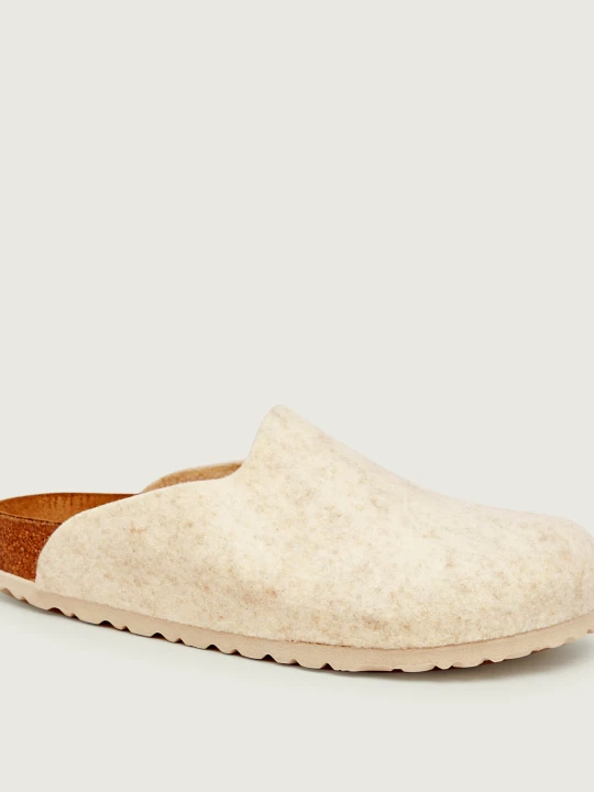 Zdjęcie produktu Birkenstock Mule Amsterdam | z dodatkiem skóry | narrow fit ecru