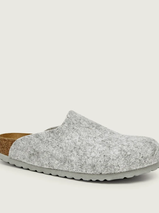Zdjęcie produktu Birkenstock Mule Amsterdam | z dodatkiem skóry | narrow fit szary