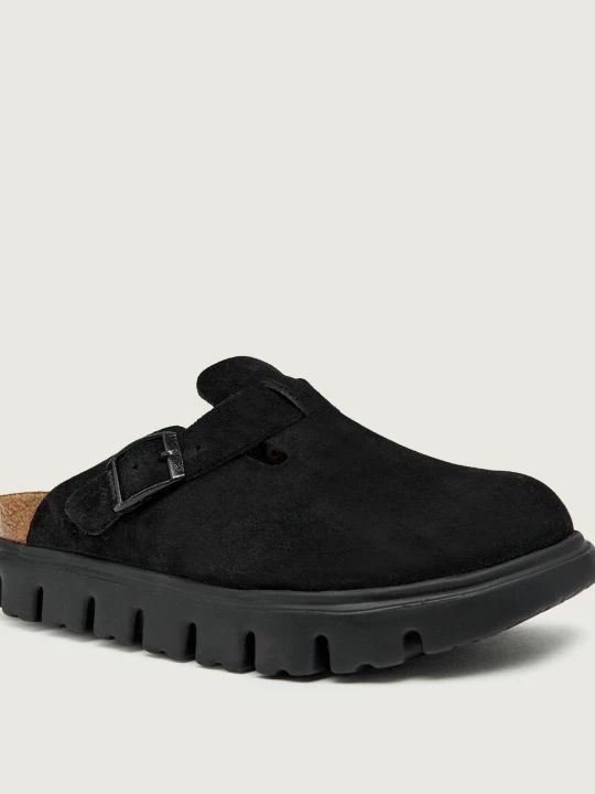 Zdjęcie produktu Birkenstock Mule Boston Chunky | Birkenstock x Papillio | narrow fit | zamsz czarny