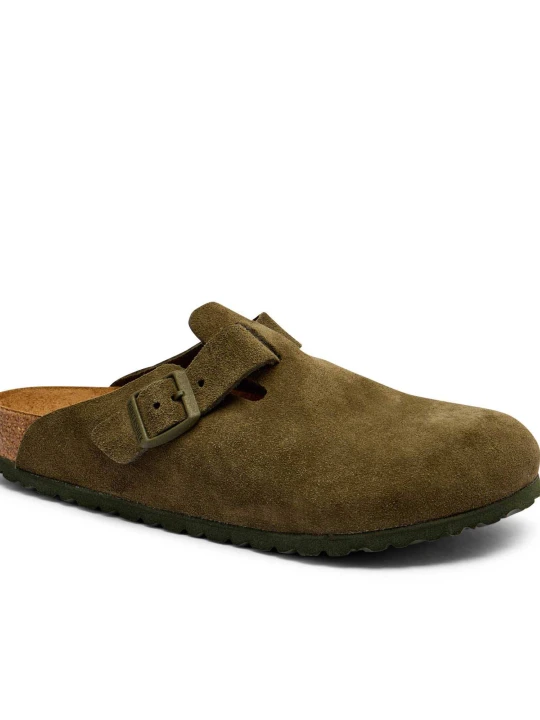 Zdjęcie produktu Birkenstock Mule Boston LEVE | zamsz | regular fit zielony