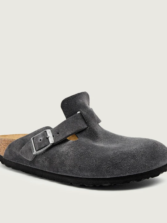 Zdjęcie produktu Birkenstock Mule Boston | narrow fit | zamsz grafitowy