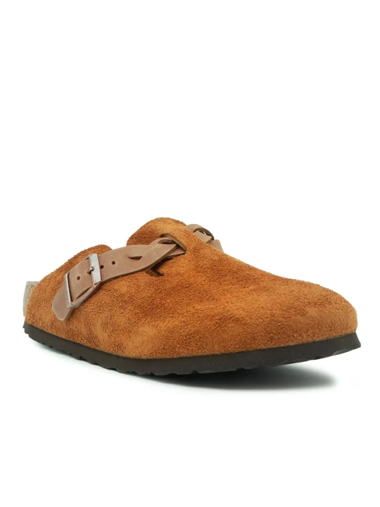 Zdjęcie produktu Birkenstock Mule Boston | narrow fit | zamsz brązowy