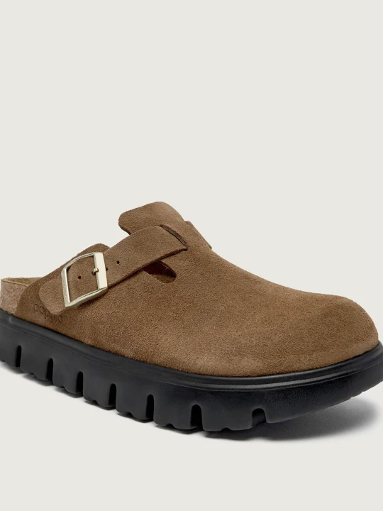 Zdjęcie produktu Birkenstock Mule Boston Pap Chunky | Birkenstock x Papillio | zamsz | narrow fit brązowy