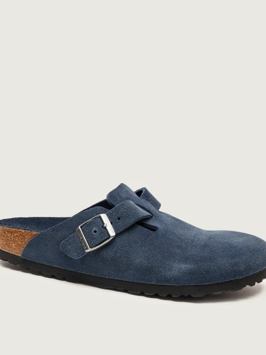 Zdjęcie produktu Birkenstock Mule Boston SFB LEVE | narrow fit | zamsz granatowy