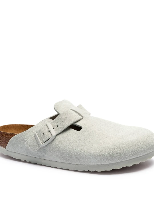 Zdjęcie produktu Birkenstock Mule Boston SFB | narrow fit soft footbed | zamsz biały