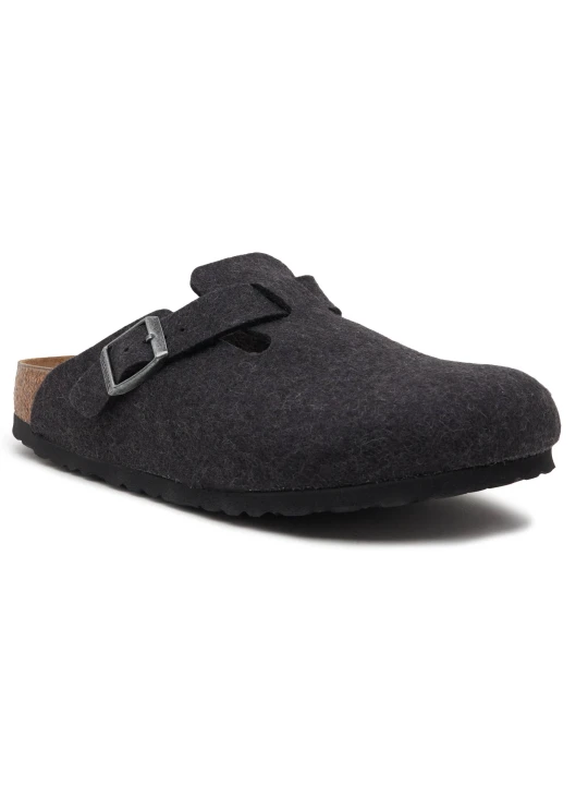 Zdjęcie produktu Birkenstock Mule BOSTON | z dodatkiem wełny | narrow fit grafitowy