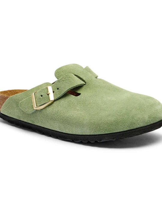 Zdjęcie produktu Birkenstock Mule BOSTON | zamsz | narrow fit zielony
