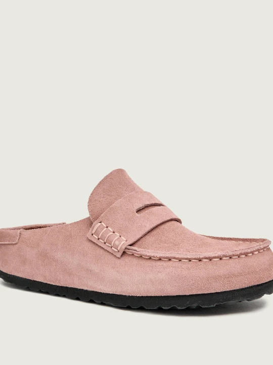Zdjęcie produktu Birkenstock Mule Naples Wrapped | narrow fit | zamsz różowy