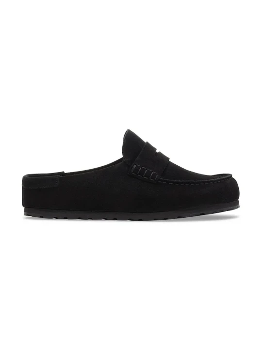 Zdjęcie produktu Birkenstock Naples Wrapped Suede Leather klapki mules zamszowe