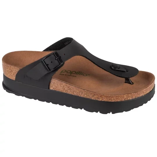 Zdjęcie produktu Birkenstock Papillio Gizeh Platform Vegan 1027367, Damskie, Czarne, japonki, Birko-Flor, rozmiar: 37