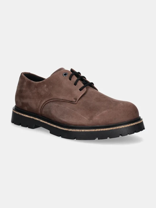 Zdjęcie produktu Birkenstock półbuty nubukowe Highwood Lace Low brązowy