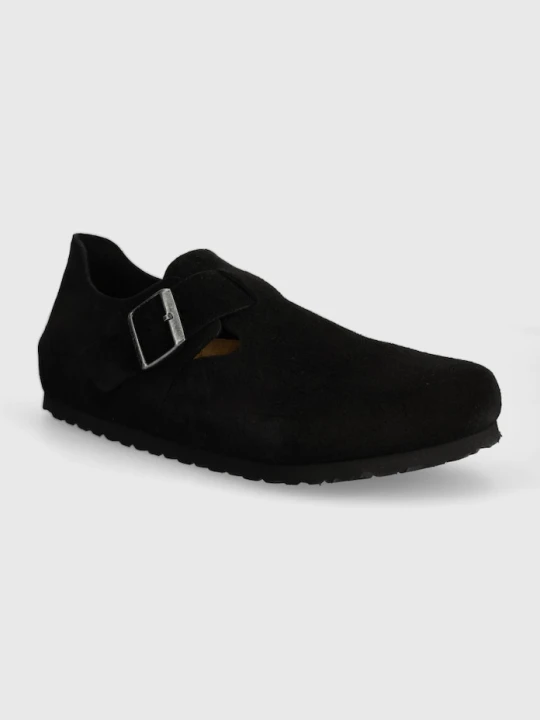 Zdjęcie produktu Birkenstock półbuty zamszowe London czarny