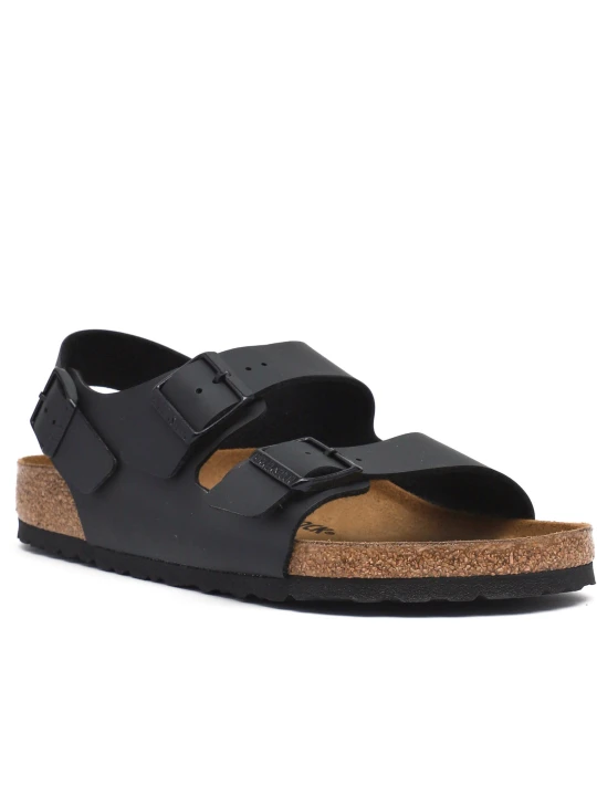 Zdjęcie produktu Birkenstock Sandały Milano | z dodatkiem skóry | regular fit czarny