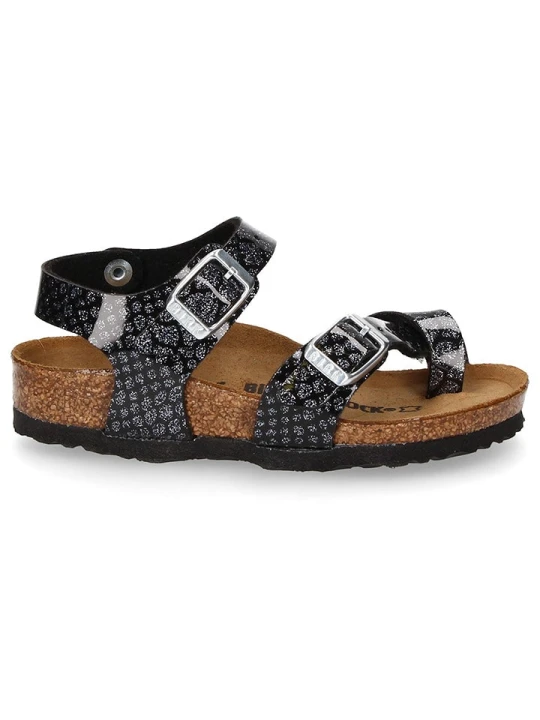 Zdjęcie produktu Birkenstock Sandały "Taormina" w kolorze srebrno-czarnym rozmiar: 33