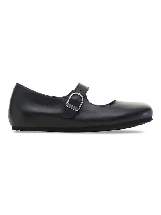 Zdjęcie produktu Birkenstock Skórzane baleriny "Santa Clarit" w kolorze czarnym rozmiar: 36