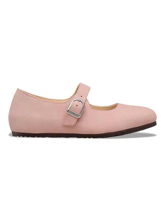 Zdjęcie produktu Birkenstock Skórzane baleriny "Santa Clarit" w kolorze jasnoróżowym rozmiar: 39