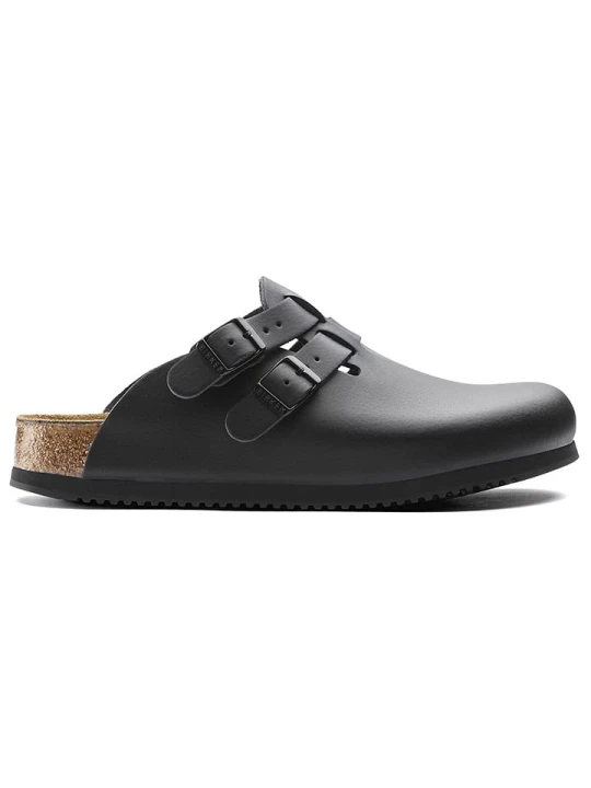 Zdjęcie produktu Birkenstock Skórzane chodaki "Kay" w kolorze czarnym rozmiar: 45