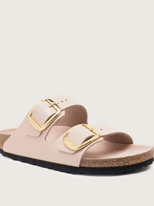 Zdjęcie produktu Birkenstock Skórzane klapki Arizona BB LENA | narrow fit beżowy