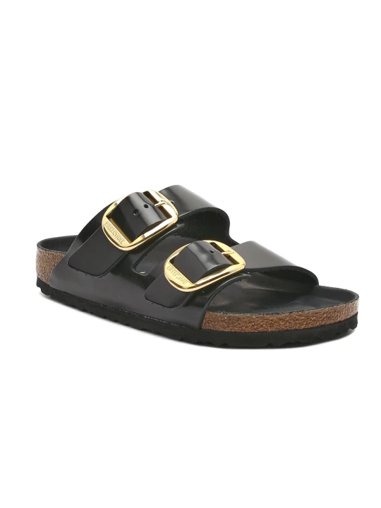 Zdjęcie produktu Birkenstock Skórzane klapki Arizona BB NL | narrow fit czarny