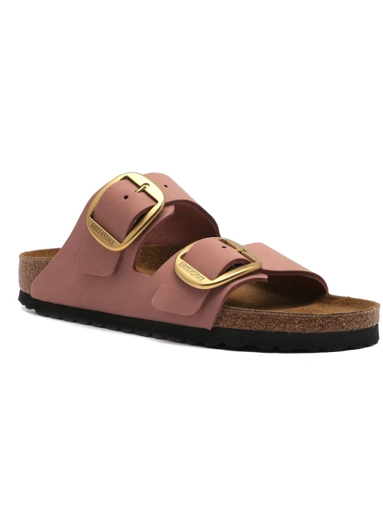 Zdjęcie produktu Birkenstock Skórzane klapki Arizona Big Buckle LENB | narrow fit różowy