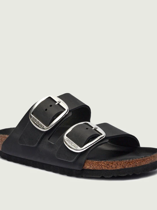 Zdjęcie produktu Birkenstock Skórzane klapki Arizona Big Buckle | narrow fit czarny