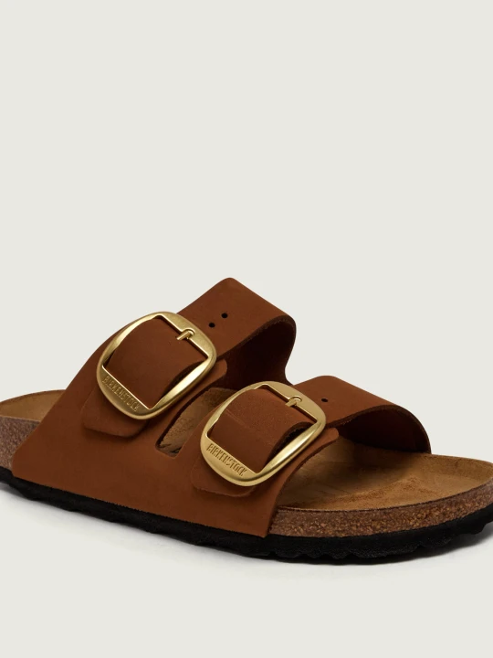 Zdjęcie produktu Birkenstock Skórzane klapki Arizona Big Buckle | narrow fit brązowy