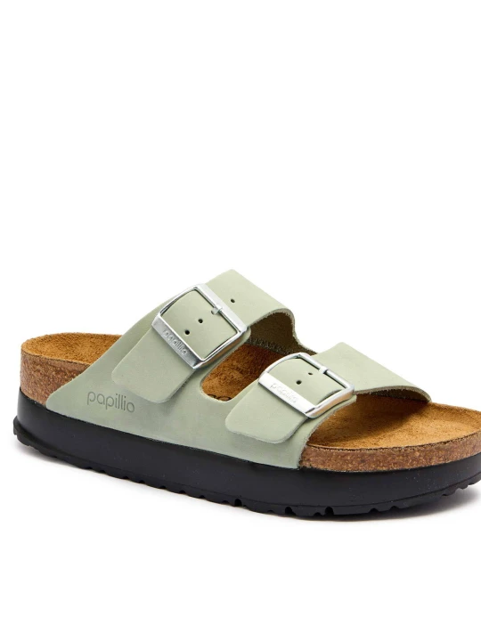 Zdjęcie produktu Birkenstock Skórzane klapki Arizona Birkenstock x Papillio | narrow fit miętowy