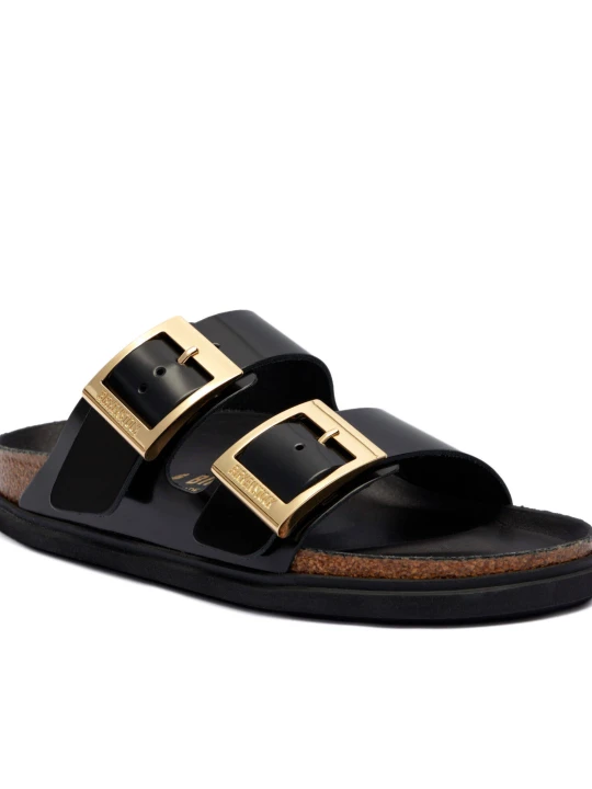 Zdjęcie produktu Birkenstock Skórzane klapki Arizona Droplet Buckle | narrow fit czarny