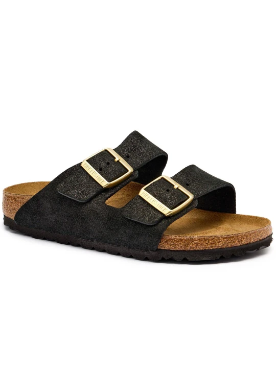 Zdjęcie produktu Birkenstock Skórzane klapki Arizona LEVE | narrow fit czarny