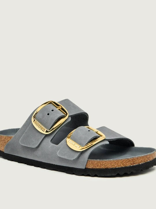 Zdjęcie produktu Birkenstock Skórzane klapki Arizona | narrow fit szary