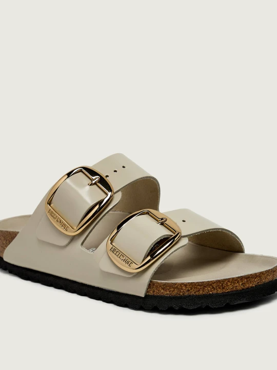 Zdjęcie produktu Birkenstock Skórzane klapki Arizona | narrow fit beżowy