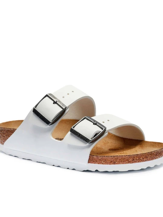 Zdjęcie produktu Birkenstock Skórzane klapki Arizona | narrow fit biały