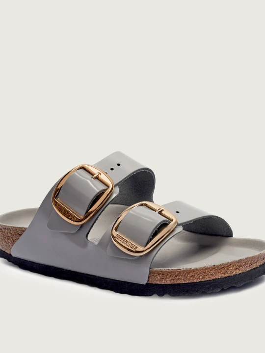 Zdjęcie produktu Birkenstock Skórzane klapki Arizona | narrow fit szary