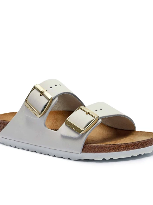 Zdjęcie produktu Birkenstock Skórzane klapki Arizona | narrow fit biały
