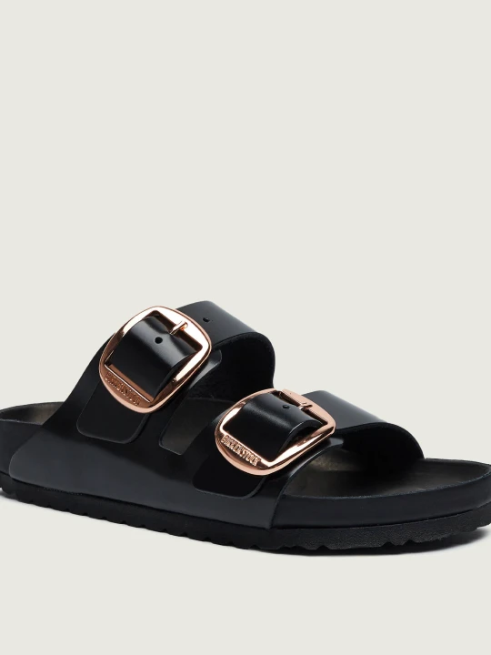 Zdjęcie produktu Birkenstock Skórzane klapki Arizona | narrow fit czarny