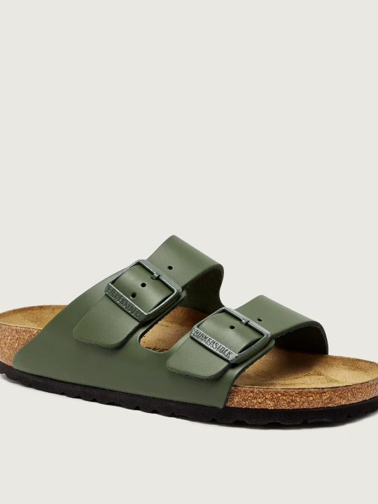 Zdjęcie produktu Birkenstock Skórzane klapki Arizona NL | narrow fit zielony