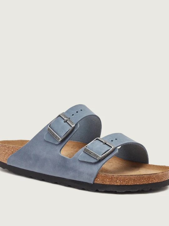 Zdjęcie produktu Birkenstock Skórzane klapki Arizona | regular fit niebieski