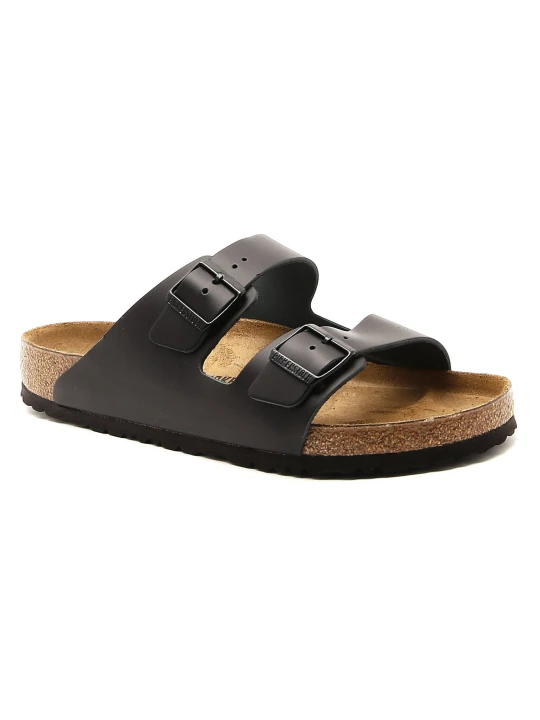 Zdjęcie produktu Birkenstock Skórzane klapki Arizona | regular fit czarny