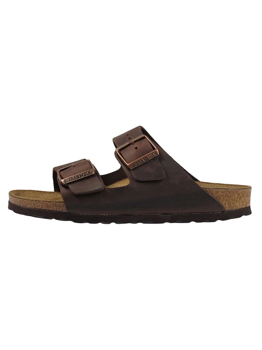 Zdjęcie produktu Birkenstock Skórzane klapki "Arizona" w kolorze brązowym rozmiar: 42