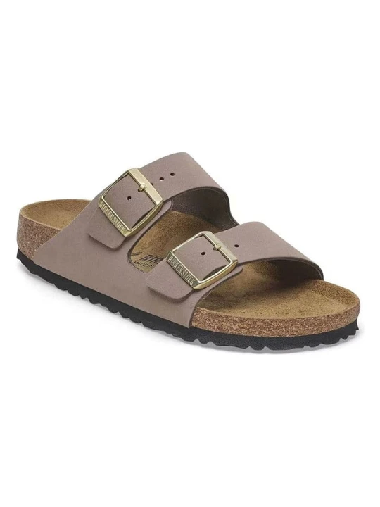 Zdjęcie produktu Birkenstock Skórzane klapki "Arizona" w kolorze fioletowym rozmiar: 38
