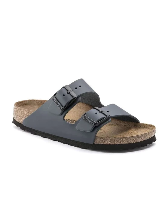 Zdjęcie produktu Birkenstock Skórzane klapki "Arizona" w kolorze granatowym rozmiar: 41