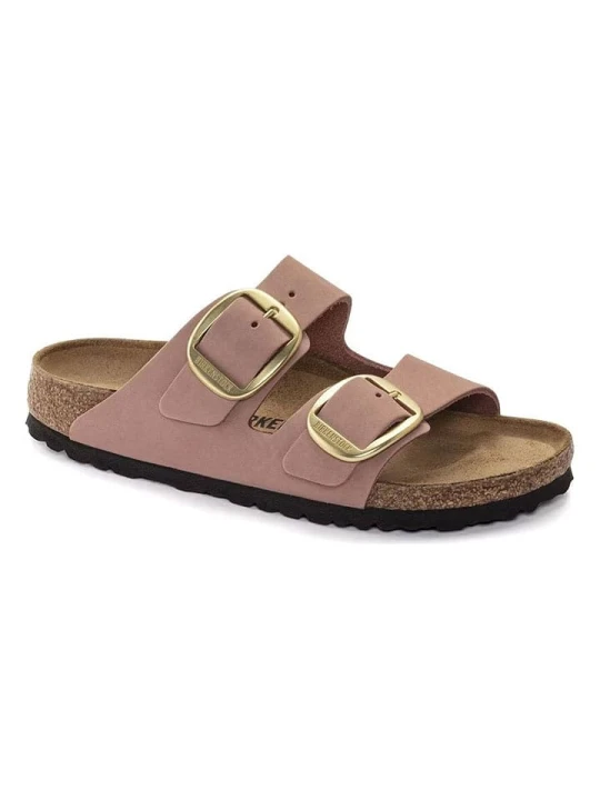Zdjęcie produktu Birkenstock Skórzane klapki "Arizona" w kolorze jasnoróżowym rozmiar: 39