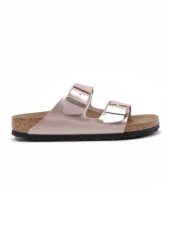 Zdjęcie produktu Birkenstock Skórzane klapki "Arizona" w kolorze miedzianym rozmiar: 38