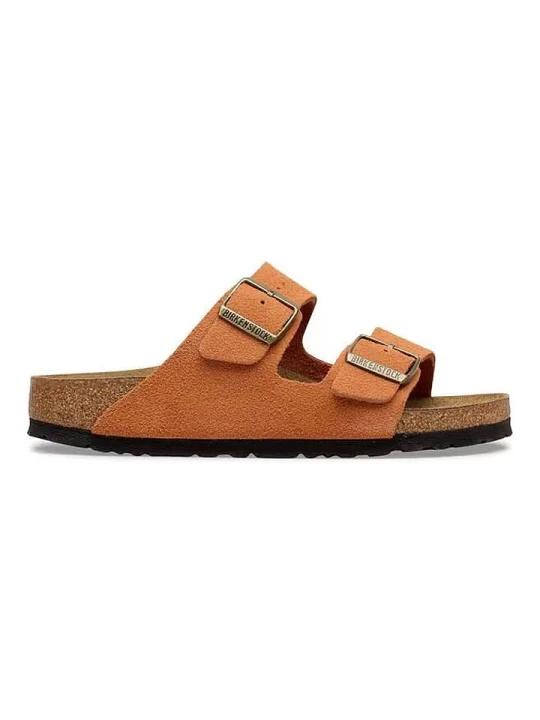 Zdjęcie produktu Birkenstock Skórzane klapki "Arizona" w kolorze pomarańczowym rozmiar: 45