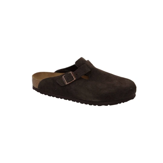 Zdjęcie produktu Birkenstock Skórzane klapki BOSTON BS brązowy