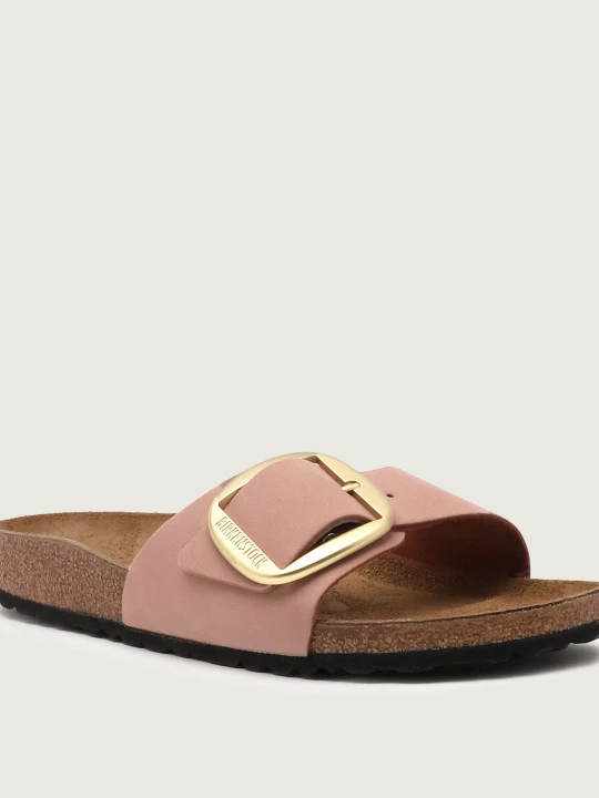 Zdjęcie produktu Birkenstock Skórzane klapki Madrid BB LENB | narrow fit różowy