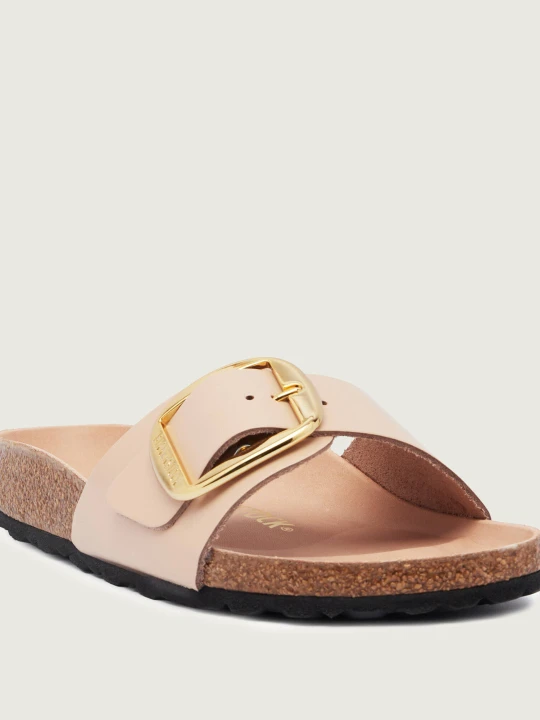 Zdjęcie produktu Birkenstock Skórzane klapki Madrid BB | narrow fit beżowy