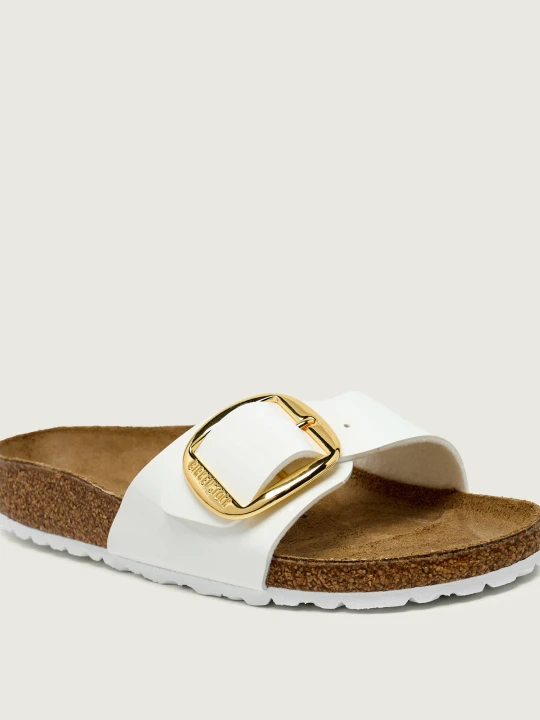 Zdjęcie produktu Birkenstock Skórzane klapki Madrid Big Buckle BF biały