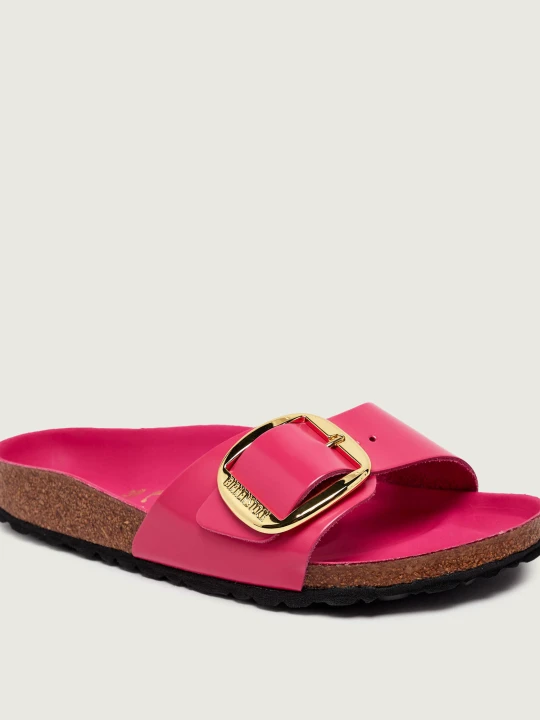 Zdjęcie produktu Birkenstock Skórzane klapki Madrid Big Buckle | narrow fit fuksja