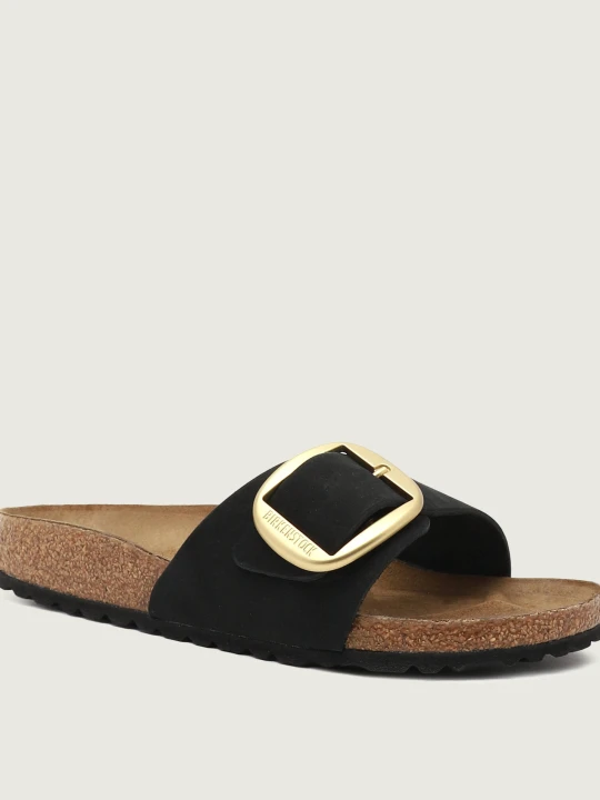 Zdjęcie produktu Birkenstock Skórzane klapki Madrid Big Buckle | narrow fit czarny